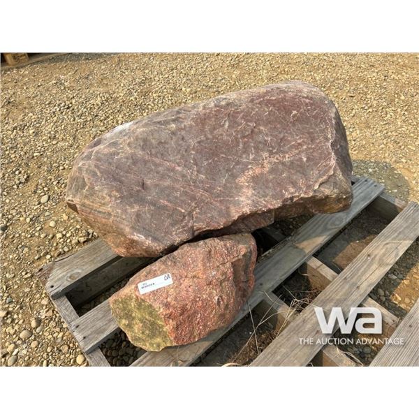(2) LANDSCAPING ROCKS
