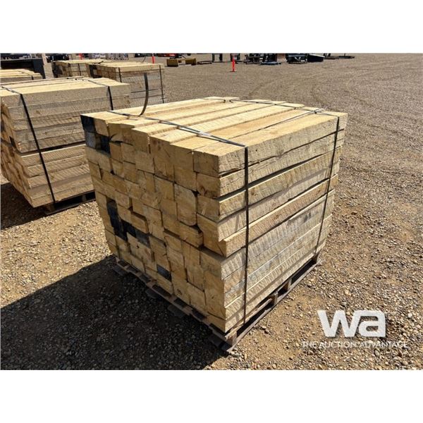 (80) 4X6X4 FT. ROUGH TIMBERS