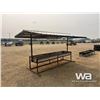 Image 2 : 12 FT. STEEL FRAME BUNK FEEDER & ROOF