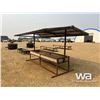 Image 3 : 12 FT. STEEL FRAME BUNK FEEDER & ROOF