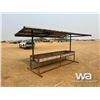 Image 4 : 12 FT. STEEL FRAME BUNK FEEDER & ROOF