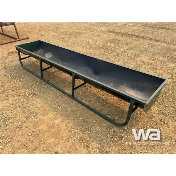 11 FT. STEEL FRAME GREEN BUNK FEEDER