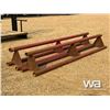 Image 2 : (2) 14 FT. PURPLE LOW PROFILE PIPE RACKS