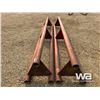 Image 5 : (2) 14 FT. PURPLE LOW PROFILE PIPE RACKS