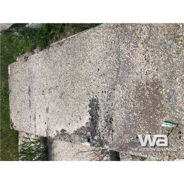 (6) 4 X 12 FT. CONCRETE SLABS