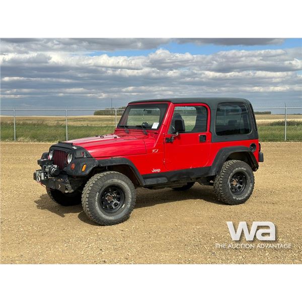 1999 JEEP TJ SPORTS UTILITY VEHICLE