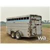 Image 4 : 1992 TRAILMANN 16 FT. T/A STOCK HORSE TRAILER