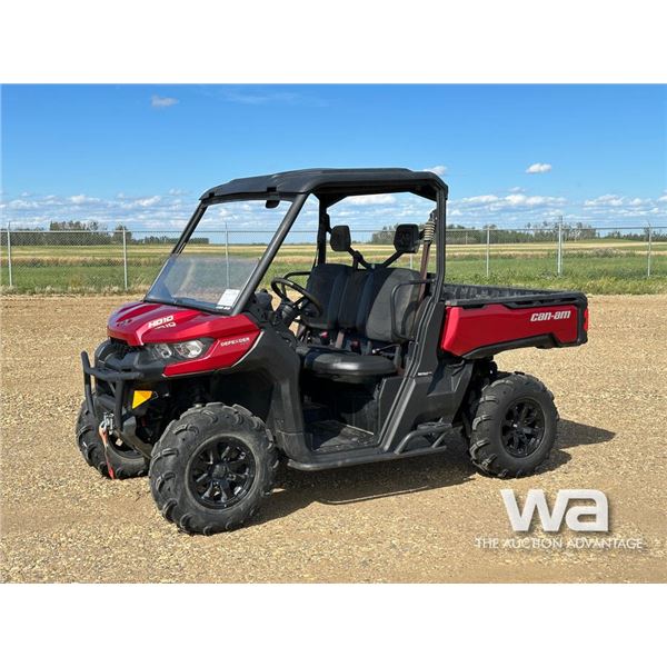 2019 CAN AM HD10 DEFENDER XT SIDE BY SIDE