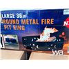 Image 1 : ROUND METAL FIRE PIT RING