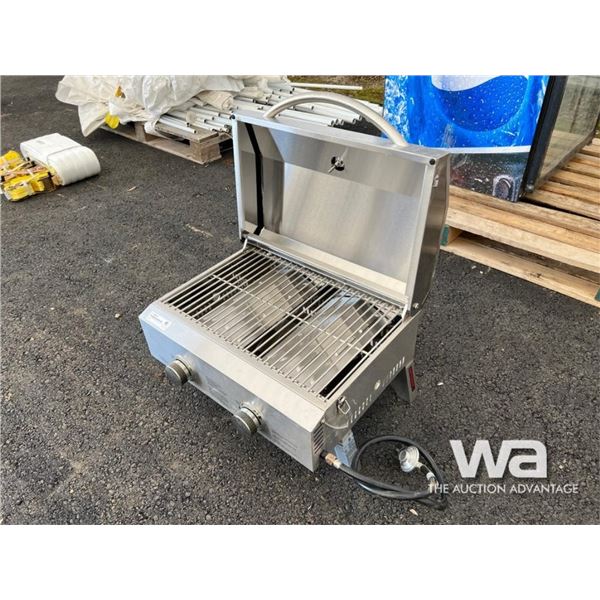 2 BURNER STAINLESS STEEL PORTABLE BBQ *UNUSED