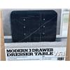 Image 1 : 3 DRAWER DRESSER TABLE