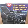 Image 1 : RECLINER & OTTOMAN ARM CHAIR