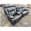 Image 2 : LEATHER RECLINING SOFA, LOVESEAT AND CHAIR