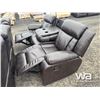 Image 6 : LEATHER RECLINING SOFA, LOVESEAT AND CHAIR