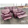 Image 5 : LEATHER RECLINING SOFA, LOVESEAT AND CHAIR