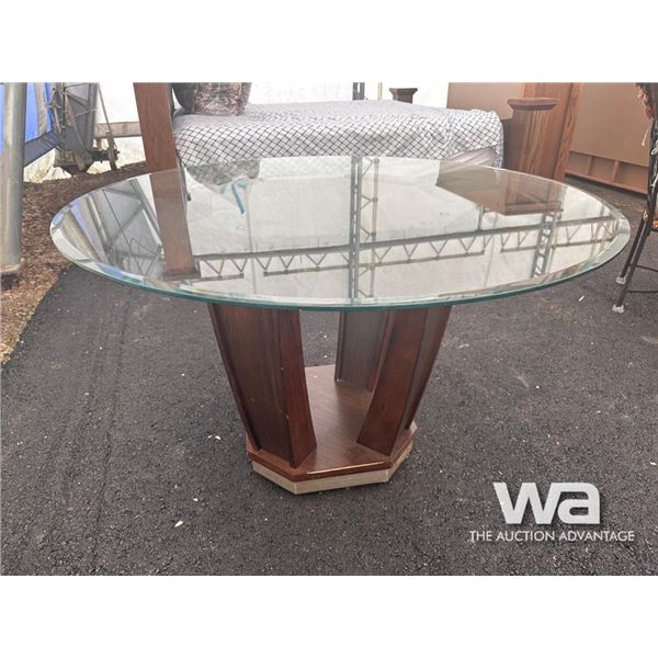 GLASS DINING TABLE