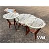 Image 1 : (3) GLASS END TABLES
