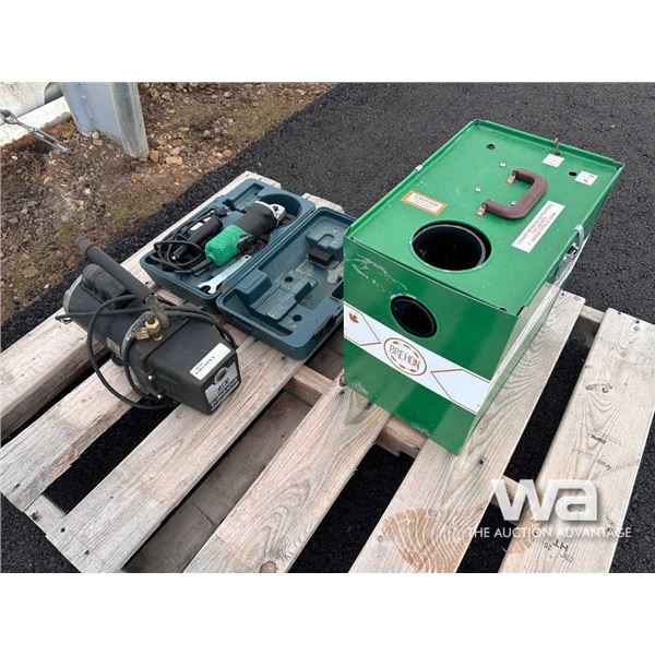 VACUUM PUMP, GRINDER & PORTABLE COMBINE