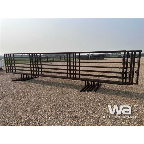 (5) 24 X 6 FT. 5 BAR FREESTANDING PANELS