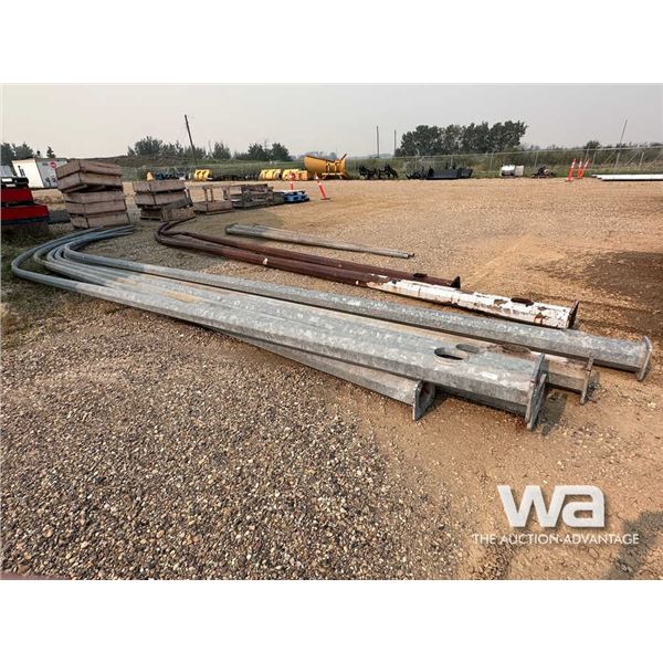 (12) CURVED STREET LIGHT POSTS