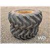 Image 3 : (2) FIRESTONE 19.5L-24 TIRES & RIMS