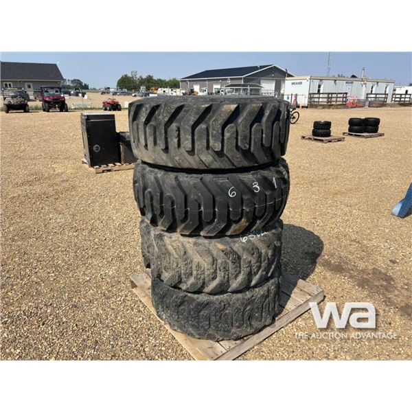 (4) GALAXY 385/65R22.5 TIRES & RIMS