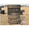 Image 3 : (6) 11 R24.5 TIRES