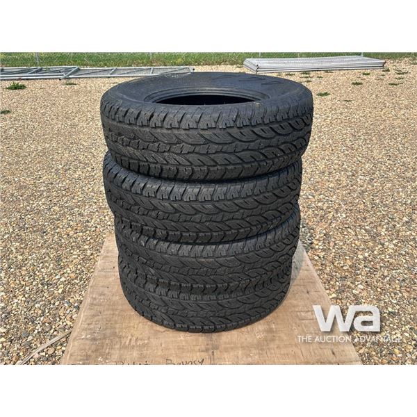 (4) GRIZZLY FORCE A/T 265/70R17 TIRES