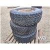Image 2 : (3) BF GOODRICH 35X12.50R16.5LT TIRES & RIMS