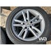 Image 7 : (4) 205/55R16 TIRES ON MERCEDES RIMS