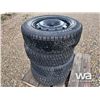 Image 3 : (4) BRIDGESTONE BLIZZAK 205/60R16TIRES & RIMS