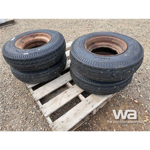 (4) 8-14.5MH MOBILE HOME TIRES & RIMS