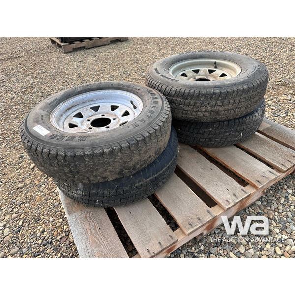 (4) ST175/80D13 & STEEL RIMS