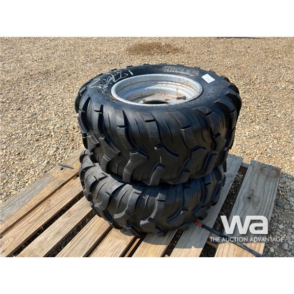 (2) 25X10-12 ATV TIRES & RIMS