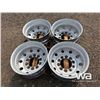 Image 4 : (4) 11R24.5 TRUCK ALUMINUM RIMS