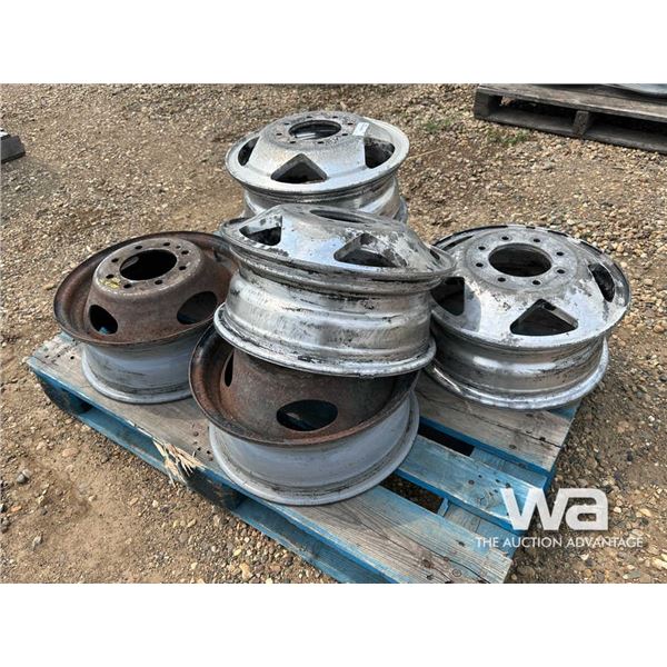 (6) ALUMINUM FORD RIMS