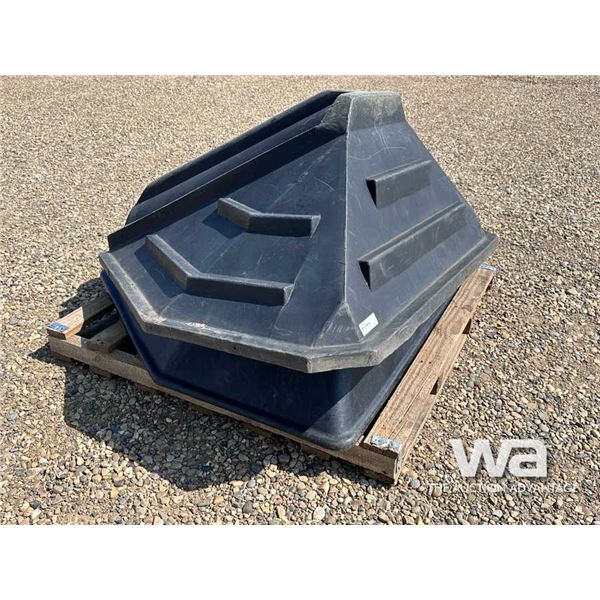 (2) 8 IN. AUGER HOPPERS