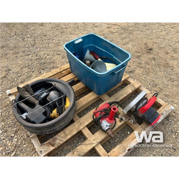 DRILL & CIRCULAR SAW, SANDERS, FUNNELS