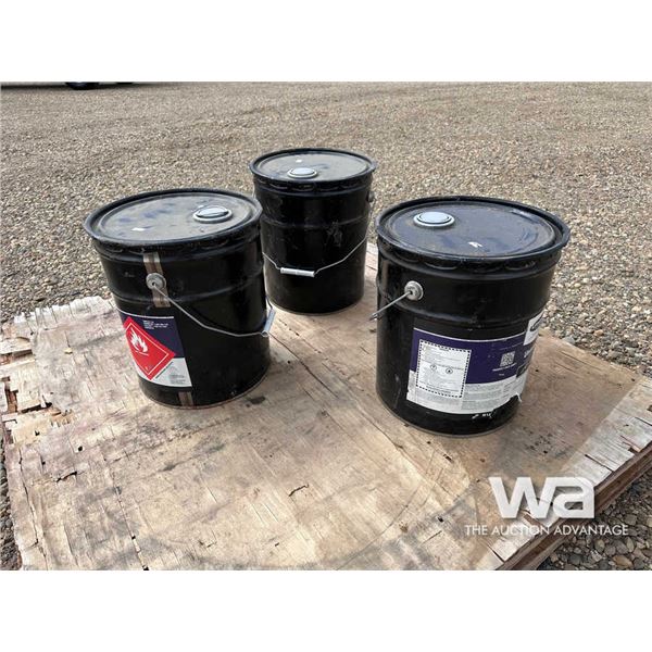 (3) PAILS OF UNICON UNISHEEN PROF. CONCRETE SEALER