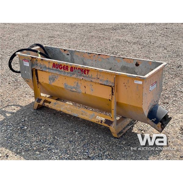 SKID STEER CEMENT MIXER AUGER BUCKET