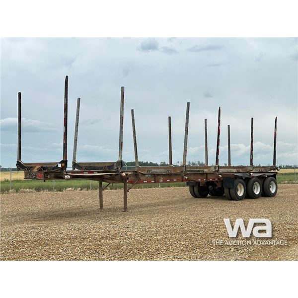 1996 BRADVIN 48 FT. TRIDEM HAYRACK LOG TRAILER