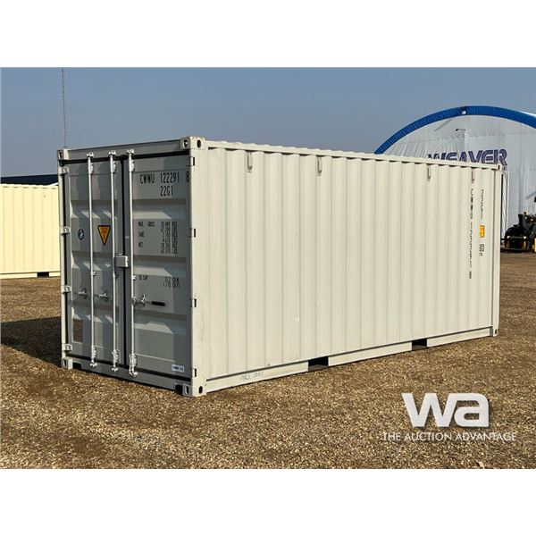 2022 ONE WAY 8.6 FT. X 20 FT. SHIPPING CONTAINER