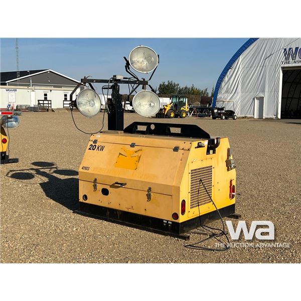 2012 WESTQUIP 20 KW LIGHT TOWER *INOPERABLE