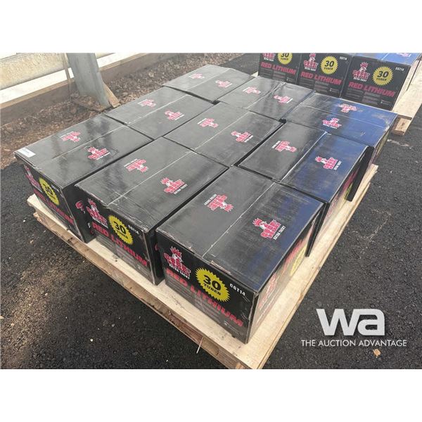 (9) BOXES OF RED LITHIUM GREASE