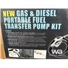 Image 2 : GAS & DIESEL PORTABLE FUEL TRANSFER PUMP KIT