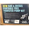 Image 2 : GAS & DIESEL PORTABLE FUEL TRANSFER PUMP KIT