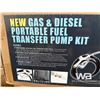 Image 2 : GAS & DIESEL PORTABLE FUEL TRANSFER PUMP KIT