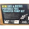 Image 2 : GAS & DIESEL PORTABLE FUEL TRANSFER PUMP KIT