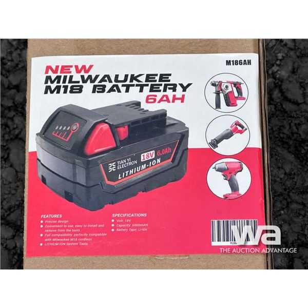 (24) MILWAUKEE M18 BATTERIES