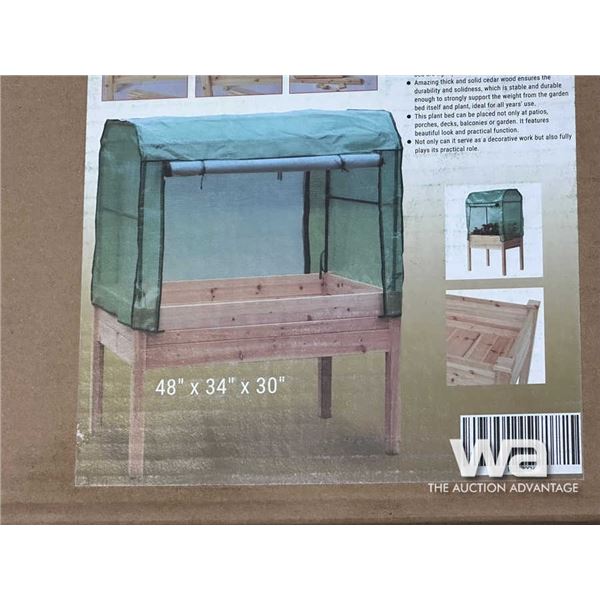 RAISED GARDEN PLANTER GREENHOUSE